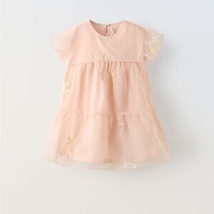 Zara Tulle Floral Dress